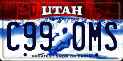UT license plate C990MS