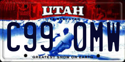 UT license plate C990MW