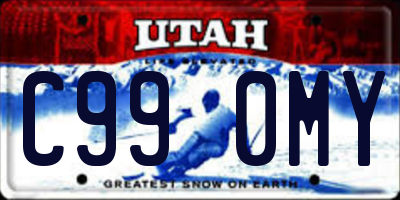 UT license plate C990MY