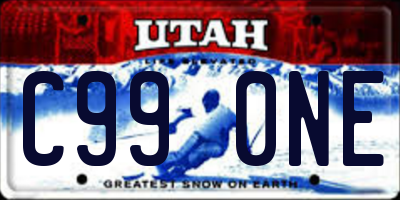 UT license plate C990NE