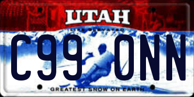 UT license plate C990NN