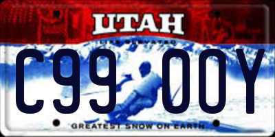 UT license plate C990OY