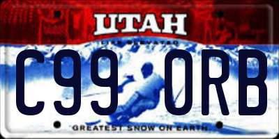 UT license plate C990RB