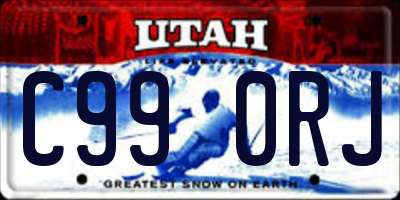 UT license plate C990RJ