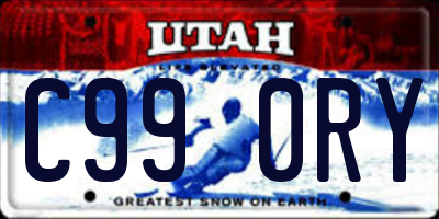 UT license plate C990RY