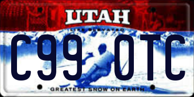 UT license plate C990TC
