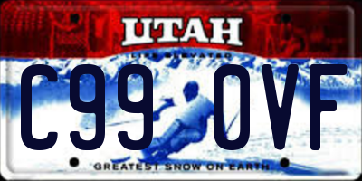 UT license plate C990VF