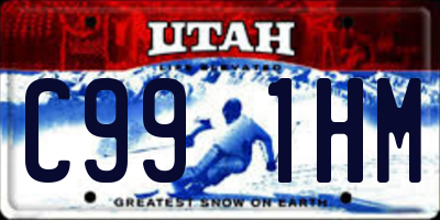 UT license plate C991HM