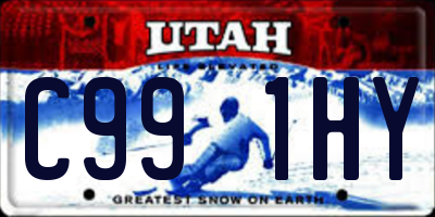 UT license plate C991HY
