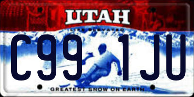 UT license plate C991JU