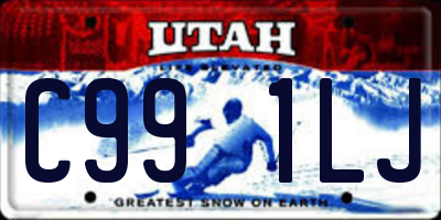 UT license plate C991LJ