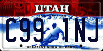 UT license plate C991NJ