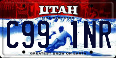 UT license plate C991NR