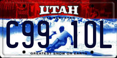 UT license plate C991OL
