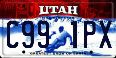 UT license plate C991PX