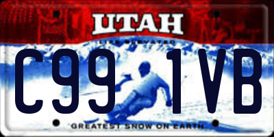 UT license plate C991VB