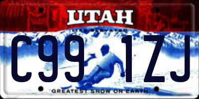 UT license plate C991ZJ