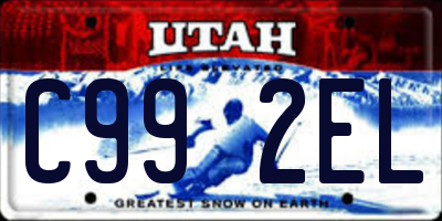 UT license plate C992EL