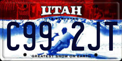 UT license plate C992JT