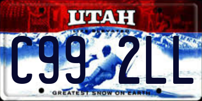 UT license plate C992LL