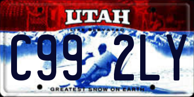UT license plate C992LY