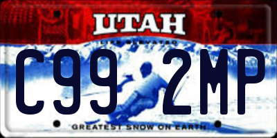 UT license plate C992MP