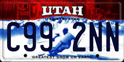 UT license plate C992NN