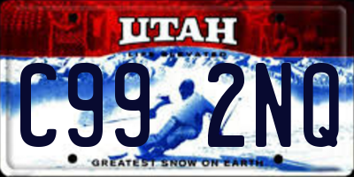 UT license plate C992NQ