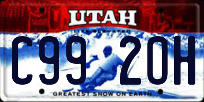 UT license plate C992OH