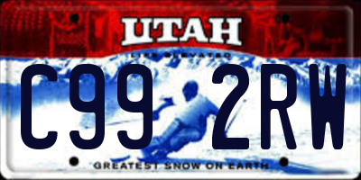 UT license plate C992RW