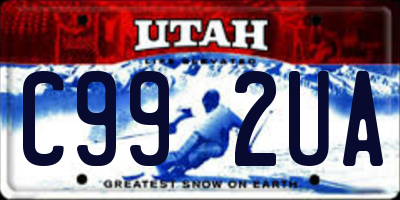 UT license plate C992UA