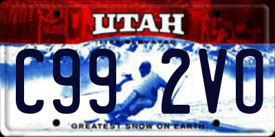 UT license plate C992VO
