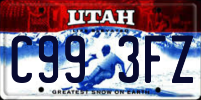 UT license plate C993FZ