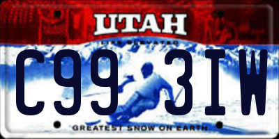 UT license plate C993IW
