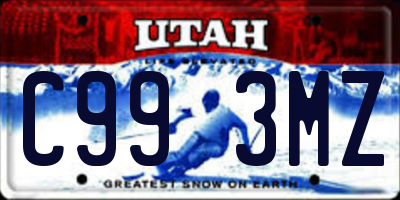 UT license plate C993MZ