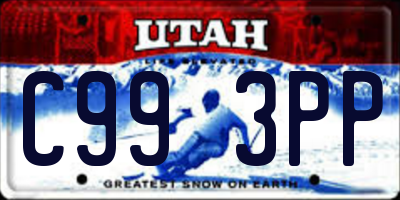 UT license plate C993PP