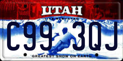 UT license plate C993QJ