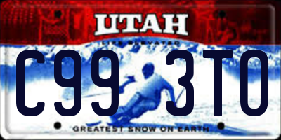UT license plate C993TO