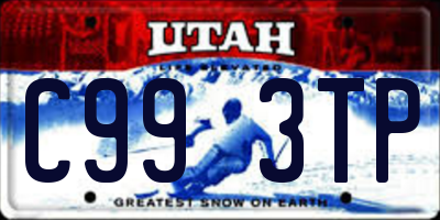 UT license plate C993TP