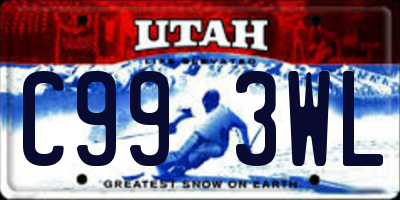 UT license plate C993WL
