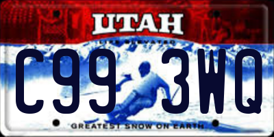 UT license plate C993WQ