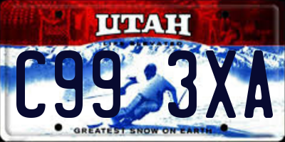 UT license plate C993XA