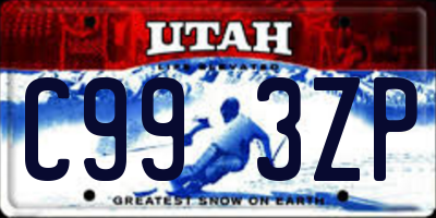 UT license plate C993ZP