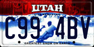 UT license plate C994BV