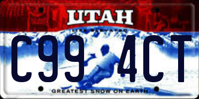 UT license plate C994CT