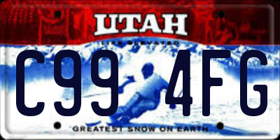 UT license plate C994FG
