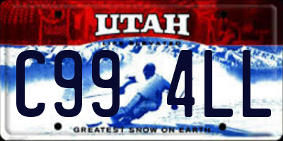UT license plate C994LL
