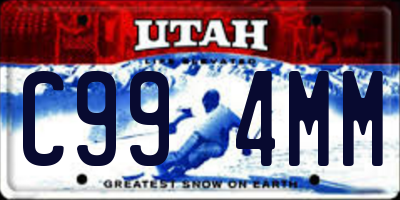 UT license plate C994MM