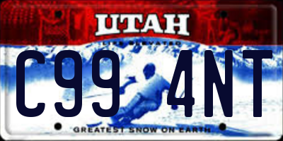 UT license plate C994NT