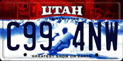 UT license plate C994NW
